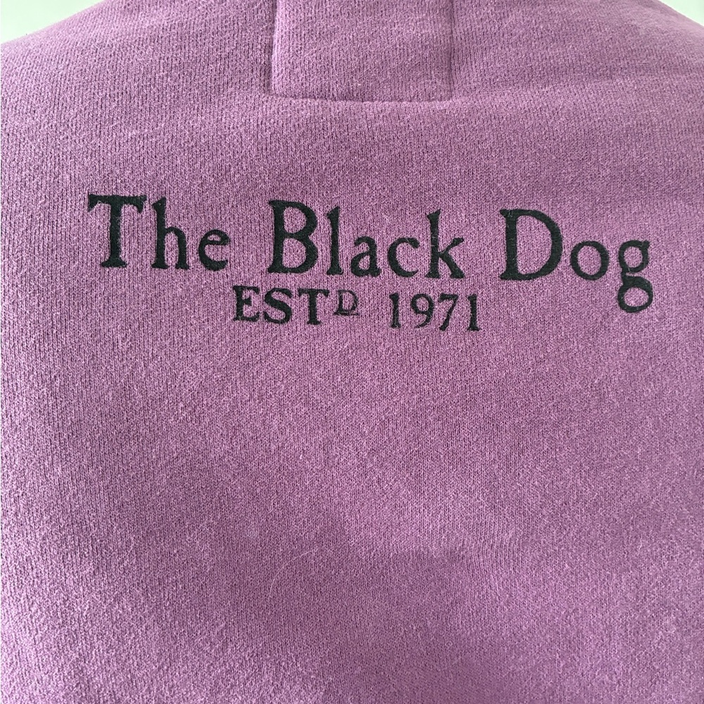 The Black Dog Purple High Neck Pullover Sweatshirt - Picture 6 of 12